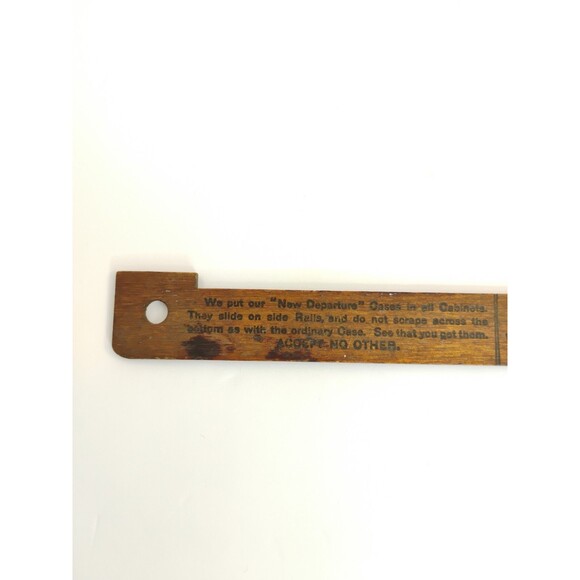 Ruler SOUVENIR G. P. O. JOB ROOM BOOTH, COLUMBIAN UNION FAIR 1899 Wooden Ruler - Picture 2 of 16